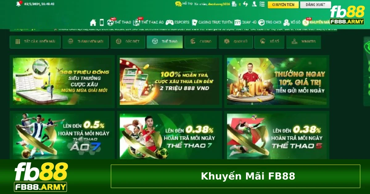 Top các chương trình khuyến mãi FB88 hot nhất hiện nay