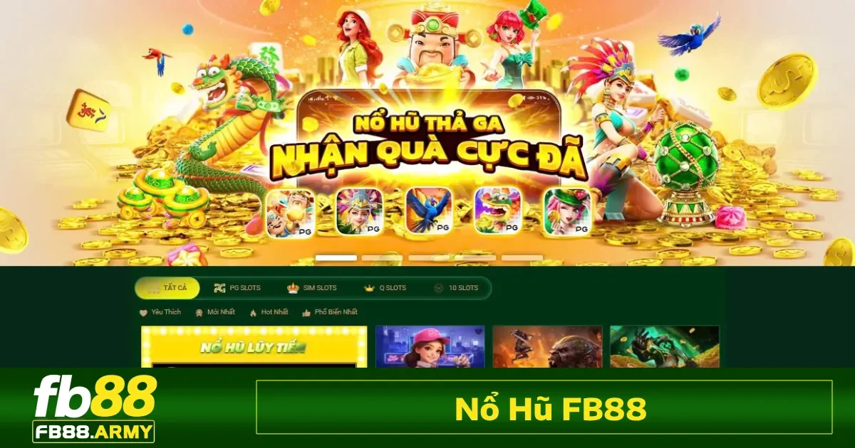Nổ hũ fb88 đang trở thành một trong những trò chơi casino online được yêu thích nhất hiện nay tại Việt Nam.